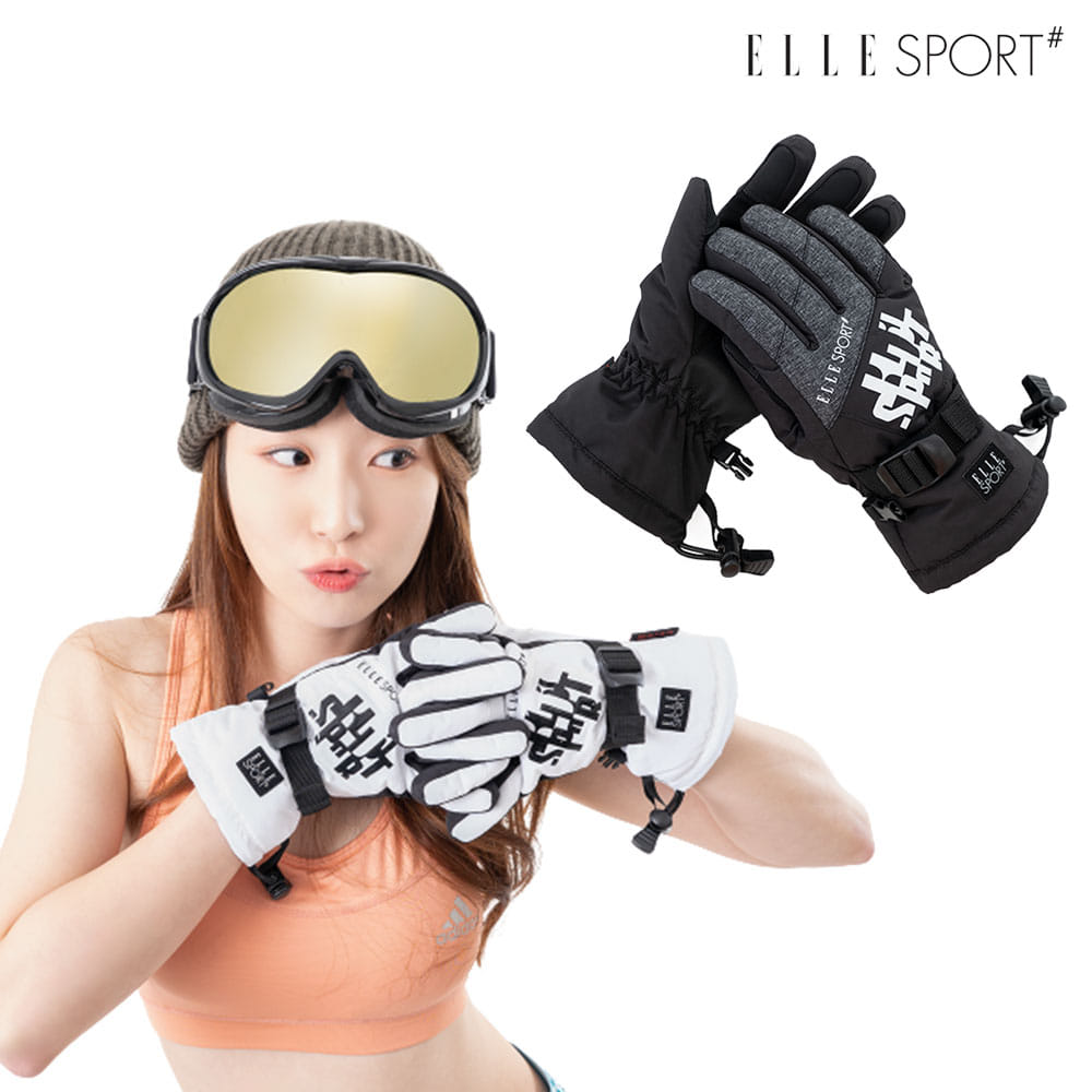 [엘르스포츠] 겨울 스키 보드 장갑 방한용품 눈썰매 아동 주니어 EJ2306